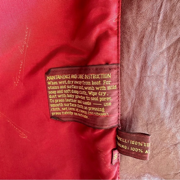 Vintage Leather Trench Coat Eitenne Aigner Burgundy Long Jacket 10 - Picture 13 of 16